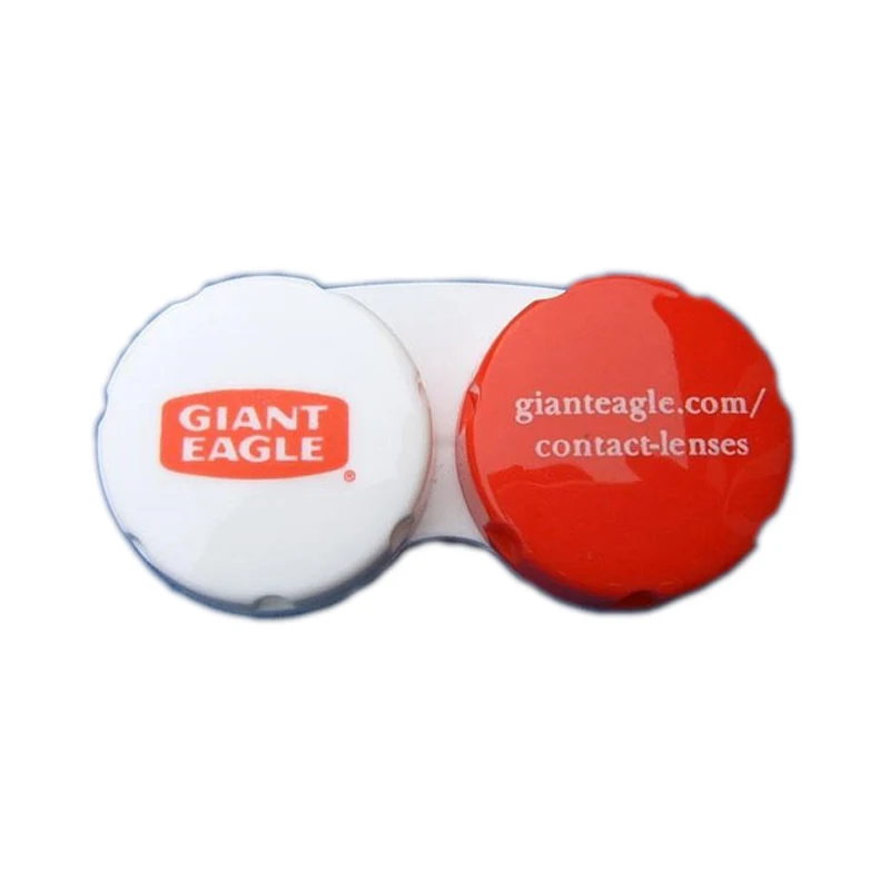 F327 Promotion item custom logo contact lens case with several color choices for promotion event