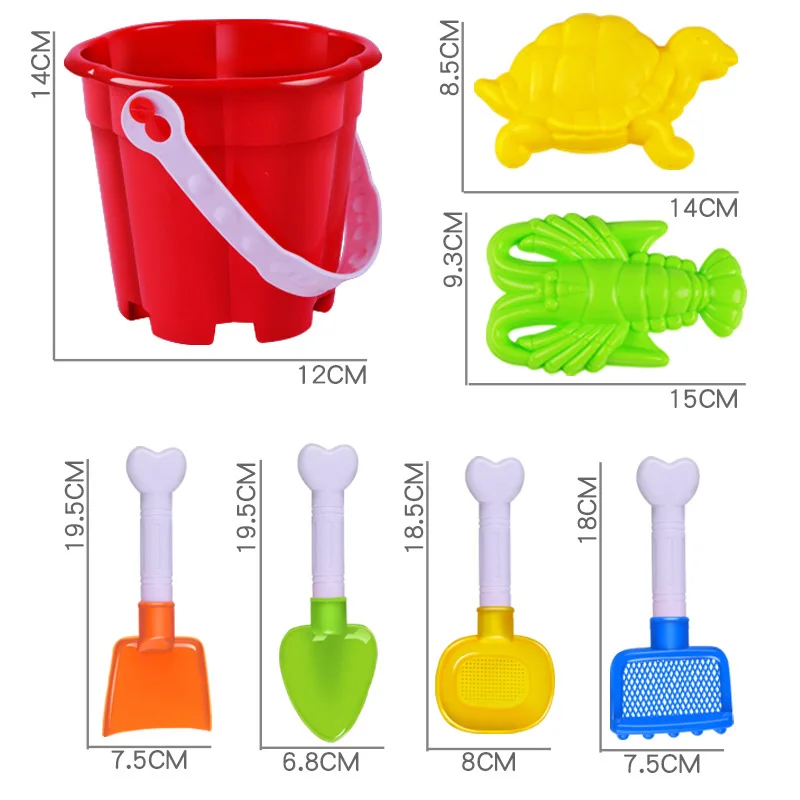 
outdoor beach toy bucket plastic toy beach sand toy set 