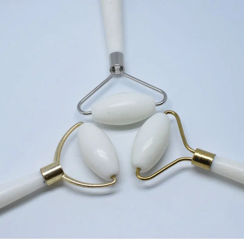 Chinese Welded eco-friendly frame single sided jade face roller for facial massage