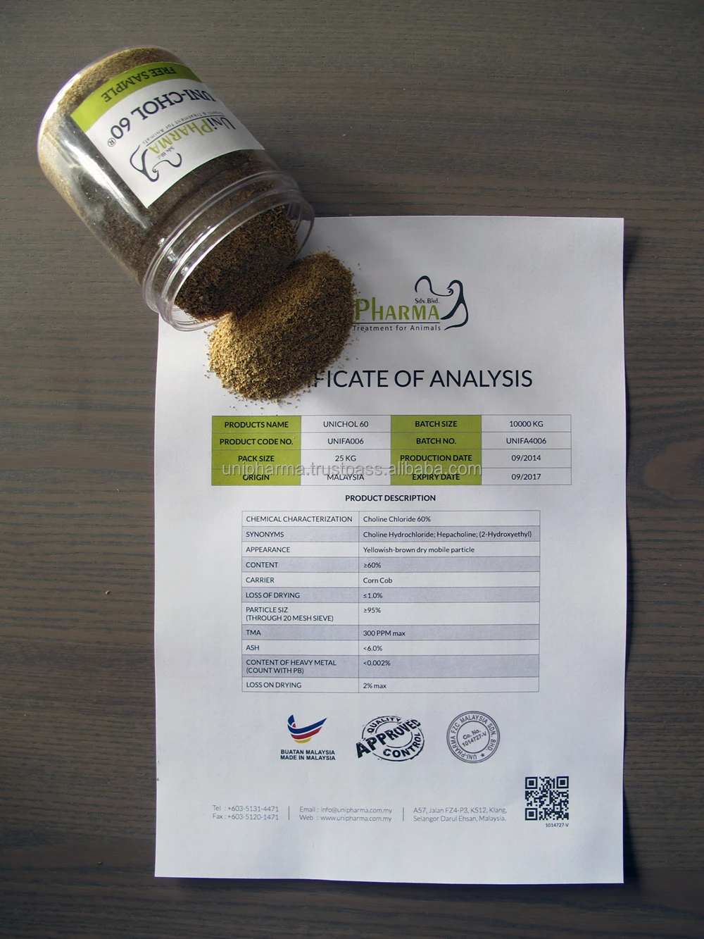  Холин хлорид 50% 60% 70% 100%