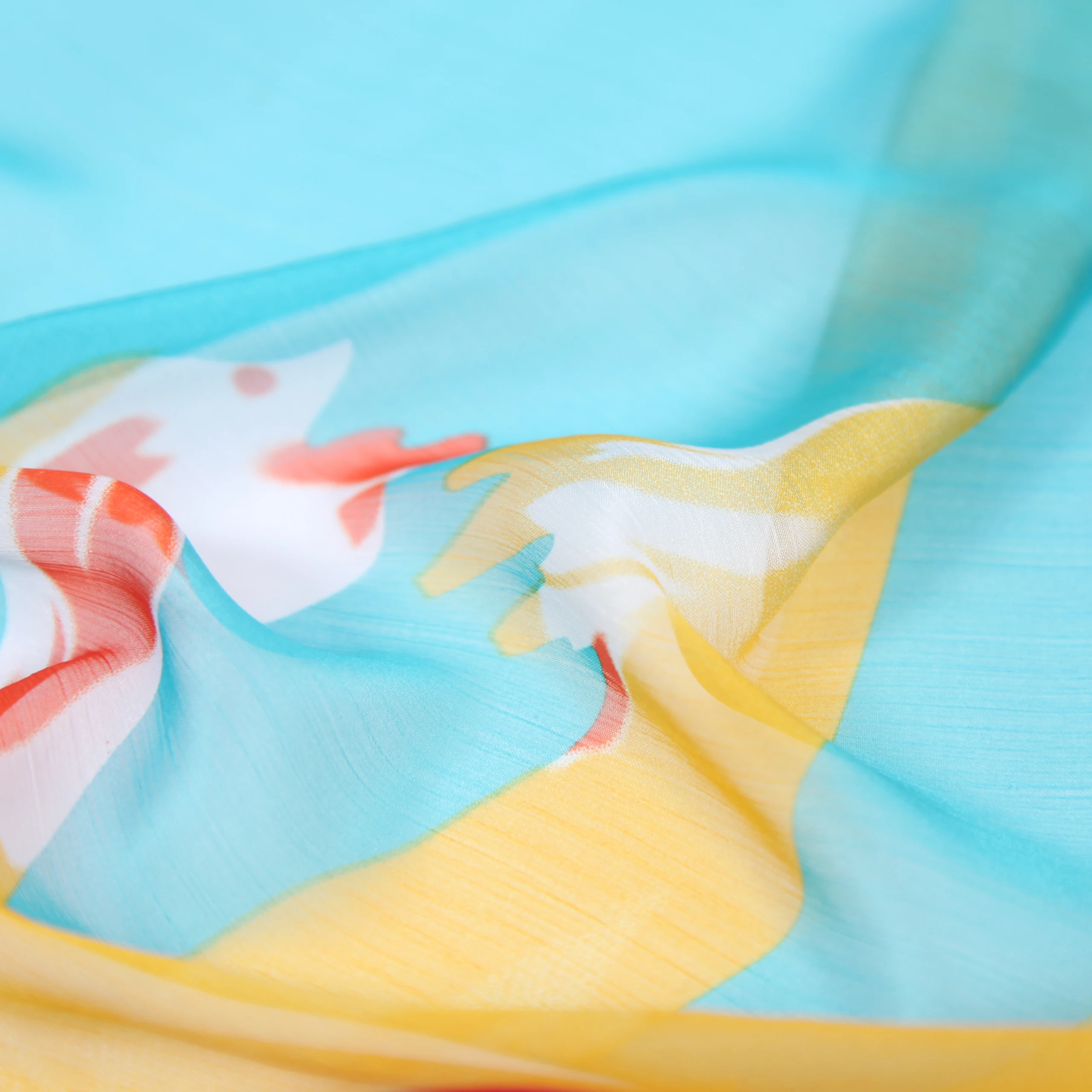 
Top Sale Summer Colorful Changeable Wear Chiffon Silk Beach Sarong Pareo 