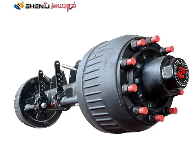 Немецкая ось SHENLI 12T/13T/14T/16T/18T для тяжелого прицепа и грузовика