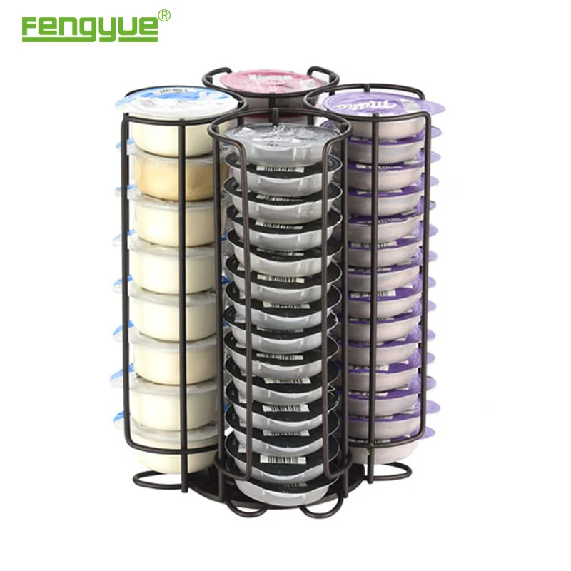 Wholesale 52pcs Bronze Powder Coating Tassimo Coffee Capsule Display Rack