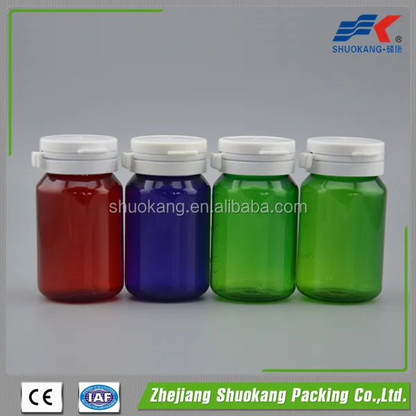 Лидер продаж, капсулы и таблетки, пластиковая Медицинская бутылка с откидной крышкой