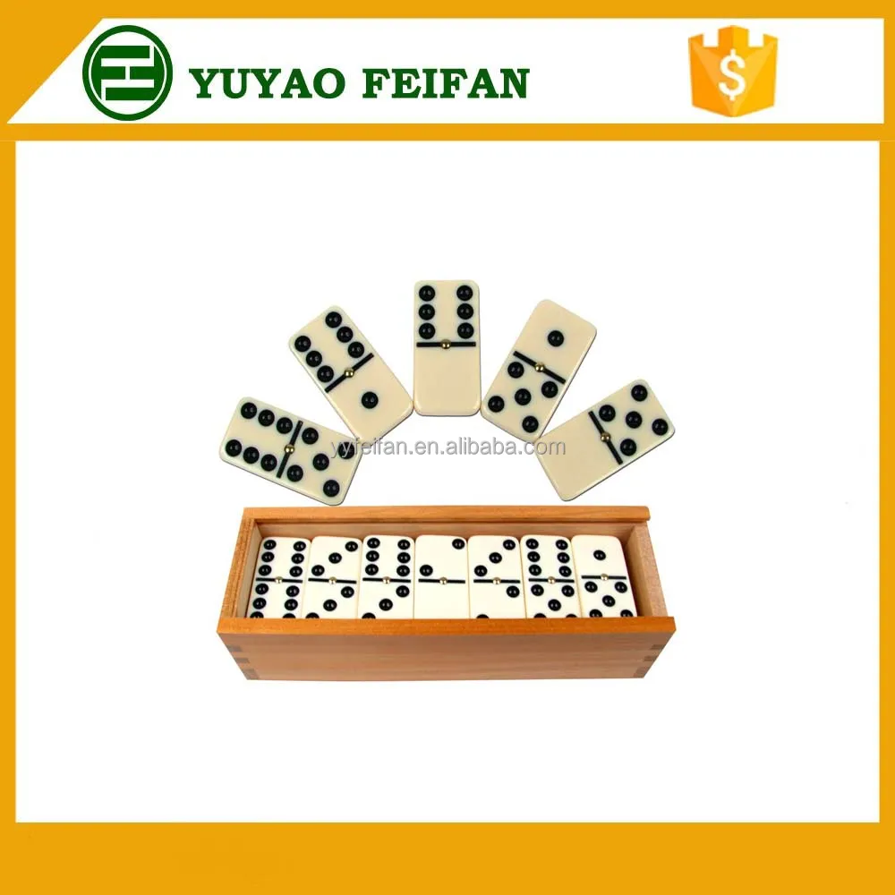 custom domino blocks wooden box mini ivory plastic domino set classic style