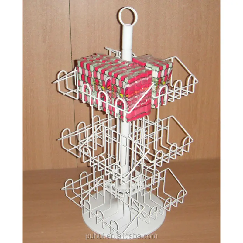 Jewelry Display Metal Wire Custom Made Retail Shop Table Stand Steel Grid Wire Metal Expositor
