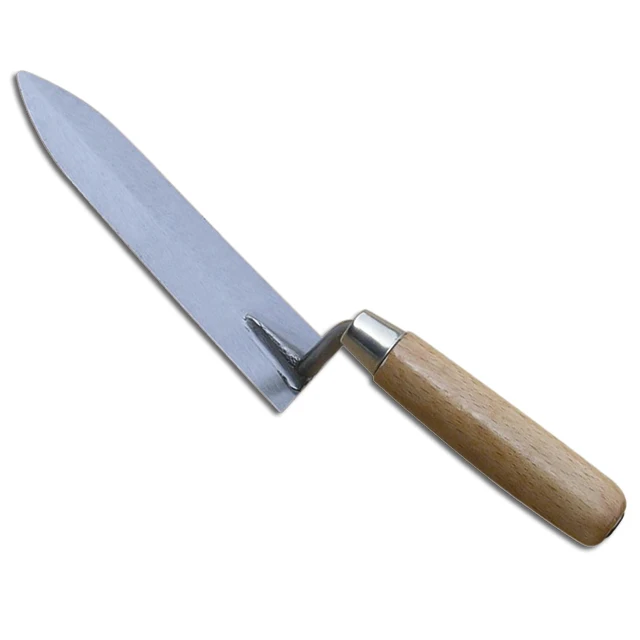 Brick trowel with wooden handle carbon steel blade masonry trowel