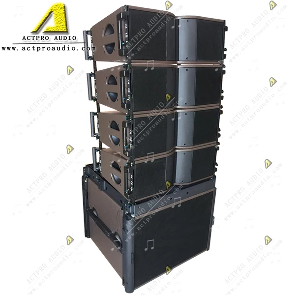 KR208 passive active line array system daul 8 inch line array speaker with amplifier professional audio sound China Actpro Audio