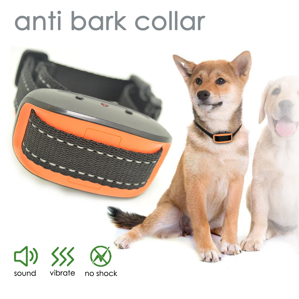 Dog Bark Collar with Sound and Vibration, No Shock
