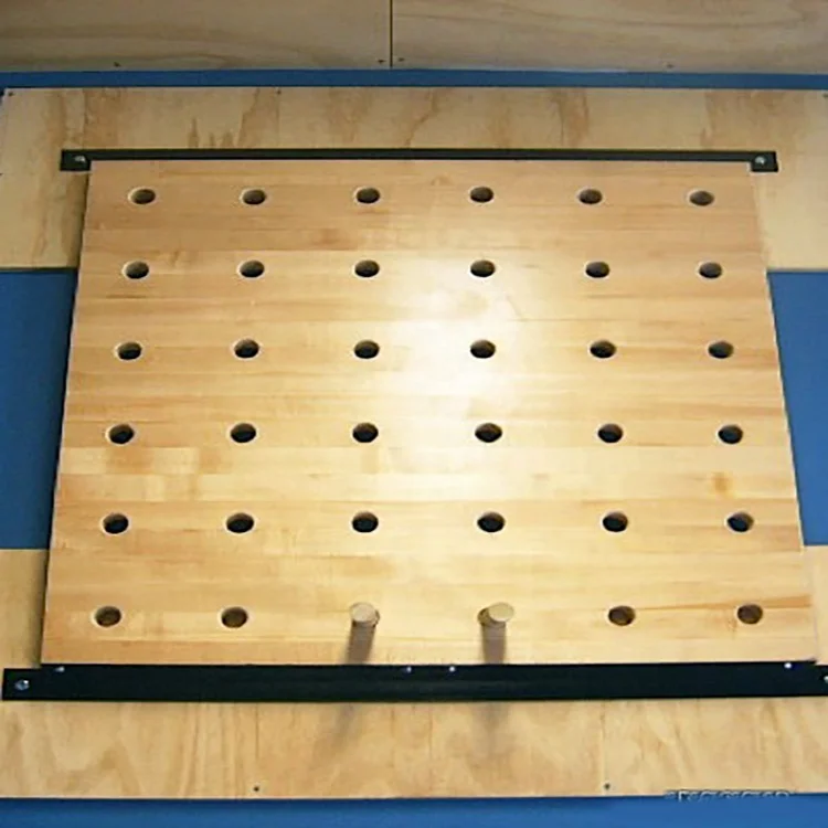 
Wholesale Indoor Wooden Climbing Training Peg Board Gym with Accessories 