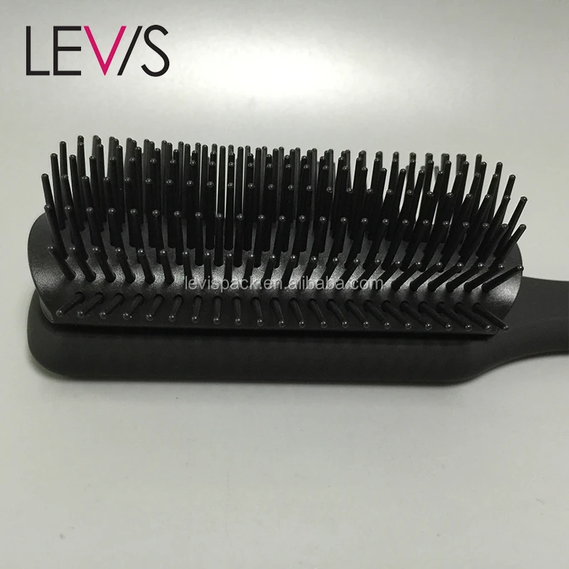 
High quality unique plastic black double sided skeleton brush 