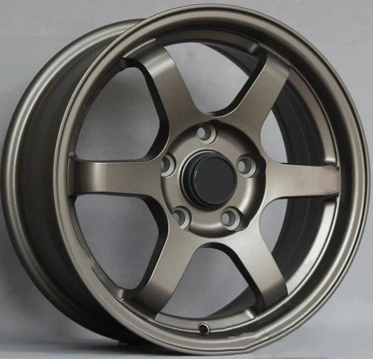 15 16 17 18 inch six spoke colorful Aftermarket car alloy wheels /wheel rim