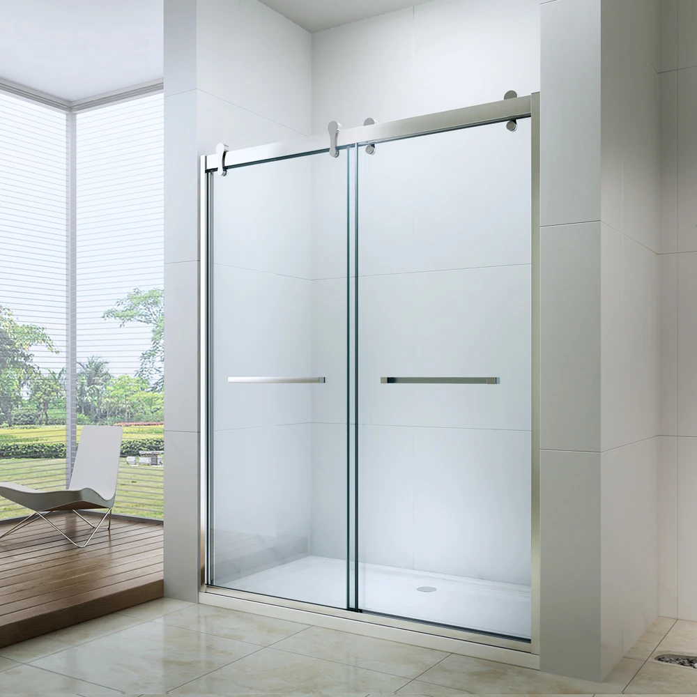 China pivot bathtub shower door,pivot shower screen,frameless pivot shower door