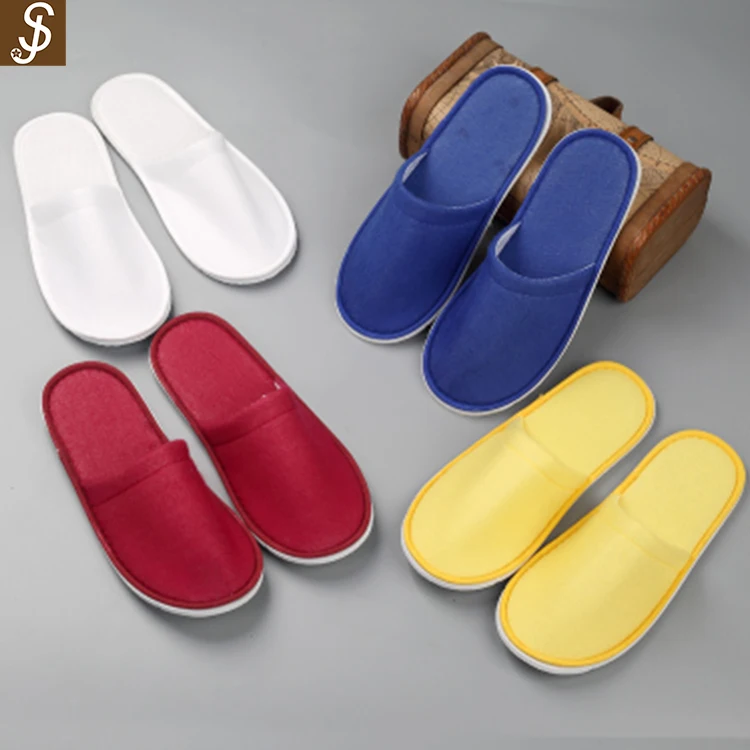 S&J Factory Cheap 100% Cotton Easy Washable Hotel Disposable Slipper Cheap Spa Slippers for Men Women