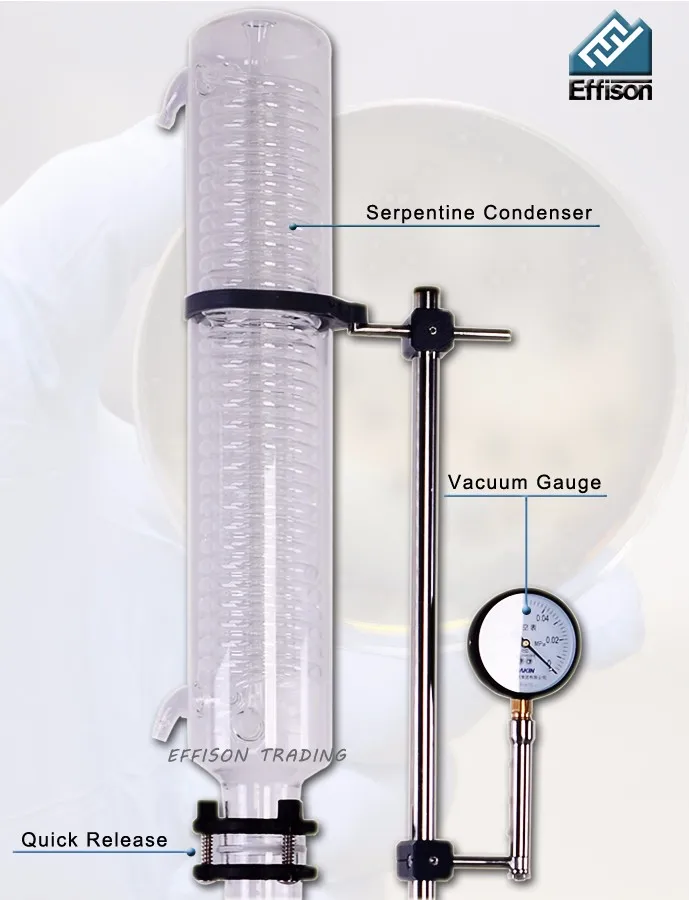 Effison оборудование для вакуумной дестиляции 20 л большой роторный
