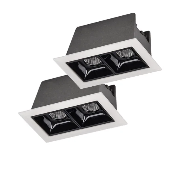 
Multiple compact led accent spotlight mini linear recessed luminaire 2W 4W 