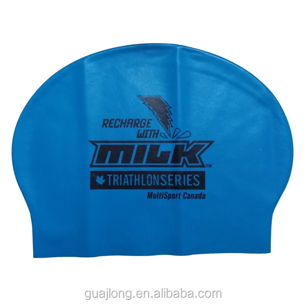 
High quality customized logo waterproof latex swim cap 