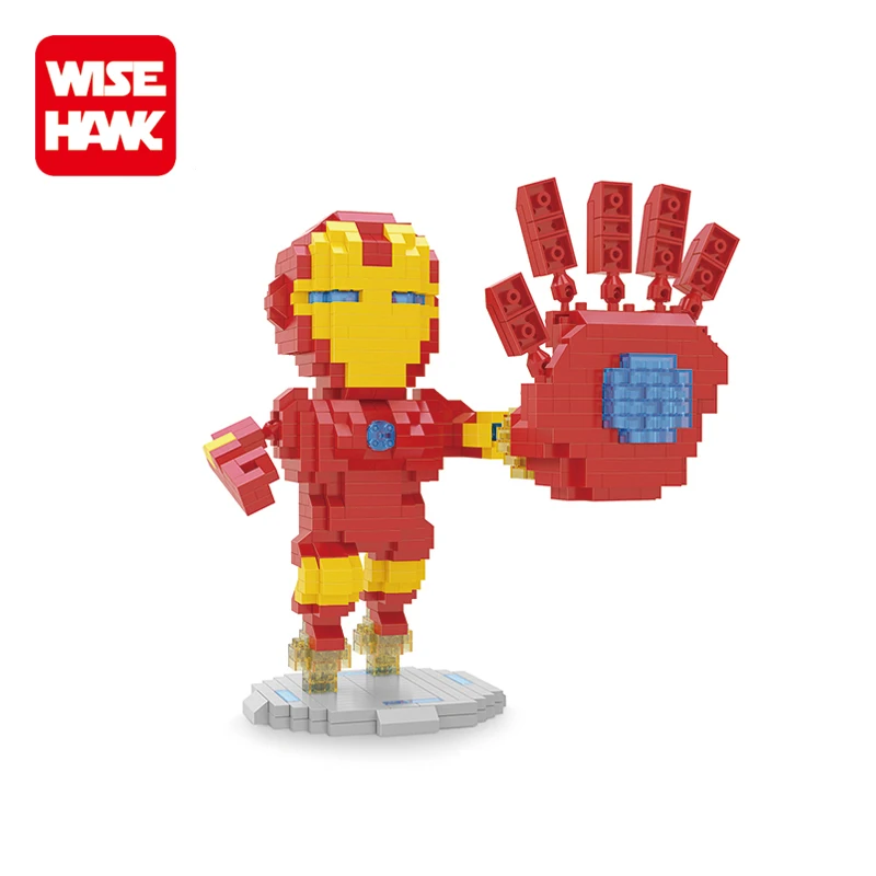 Wisehawk ABS mini block super heroes figure decool bricks toys