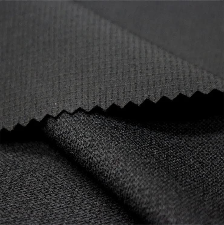 
Wholesale DWR Finish Waterproof Ripstop 90%Polyester 10%Spandex Fabric for Stretch Ski Pants 