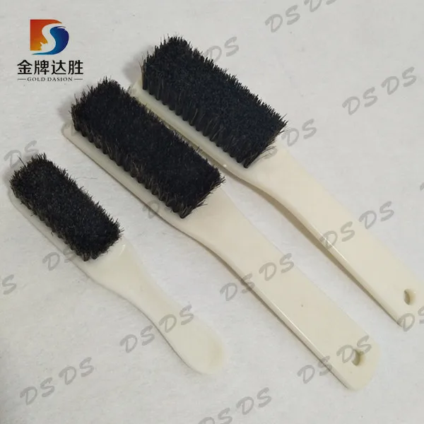 Деревянная щетка для чистки обуви с конским ворсом