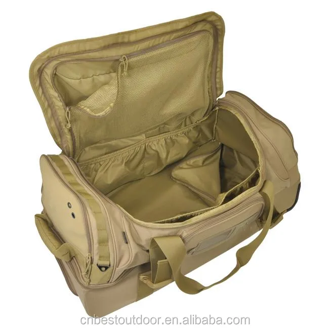 
Water resistant 1,000 denier Cordura trolley travel bag large luggage wheeled bag 