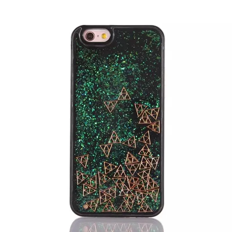 Dynamic Liquid Flow Soft TPU Rubber Edge With Hard Plastic Back Mobile phone cover accessory case for iPhone 7