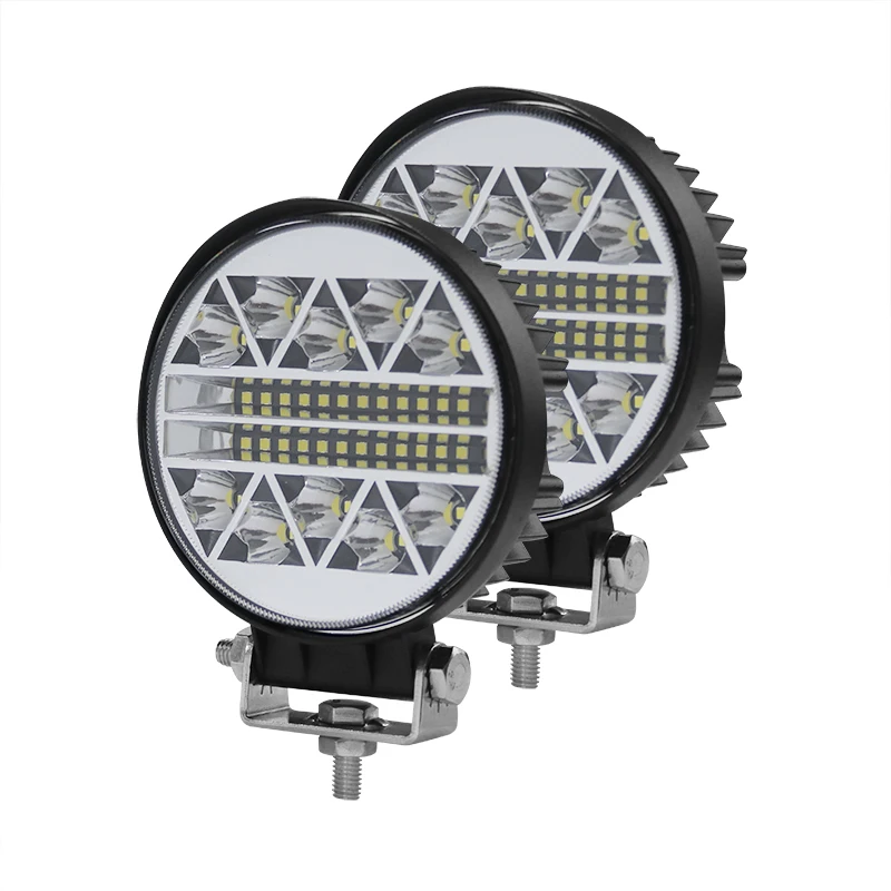 Newest Exclusive  4x4 accessories 34w 12V 24 Volt Round Truck Led Work Lights For Car Suv Tow Forklift
