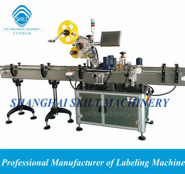 sticker marking machineon bottle top and wrap around