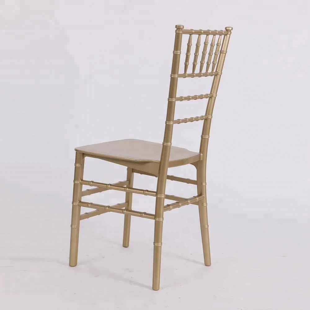Wholesale resin Event Banquet Wedding Gold Chiavari Chair