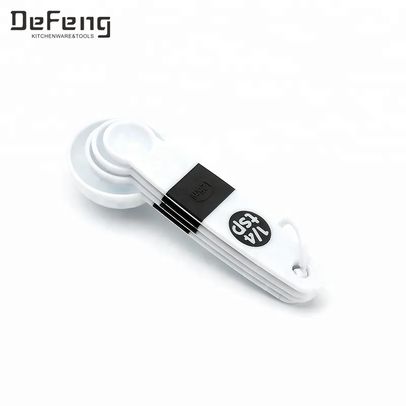 
Multi Function 8 Pieces White Plastic Measuring Cup Set And Spoon 