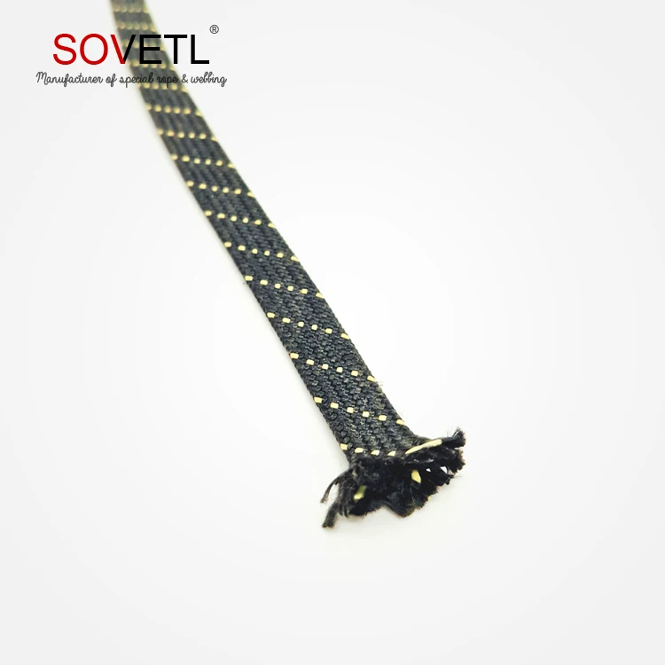 
Factory supply cut resistant woven aramid tubular webbing 