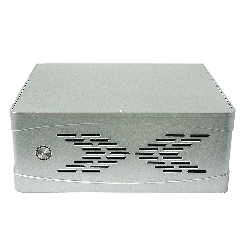 2U ITX Aluminum computer case with  chassis size server chassis support Mini ITX MB