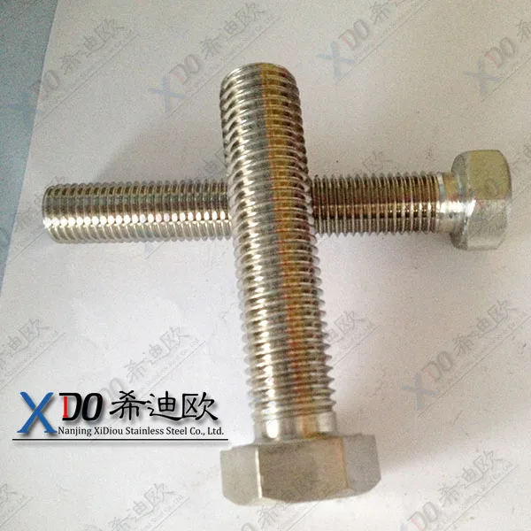 316L Болты DIN 558 Болт с шестигранной головкой, полная резьба DIN933