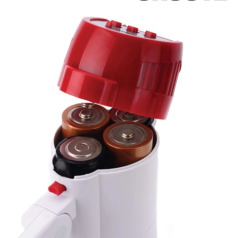 25 Watt white megaphone Speaker Professional Outdoor Voice for Police & Cheer leading  with Detachable Microphone