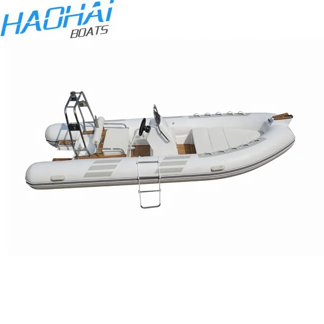 CE 4.8M Fiberglass Center Console Inflatable Used Fishing Boats with Outboard Motor for Sale