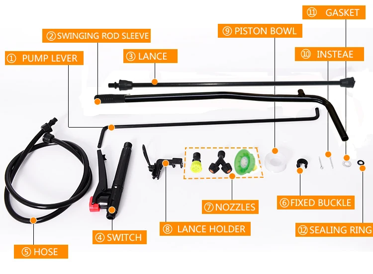 Good Quality Binda 16L Plastic Knapsack Sprayer Agricultural Sprayer Knapsack Sprayer Hot Selling in Afghanistan