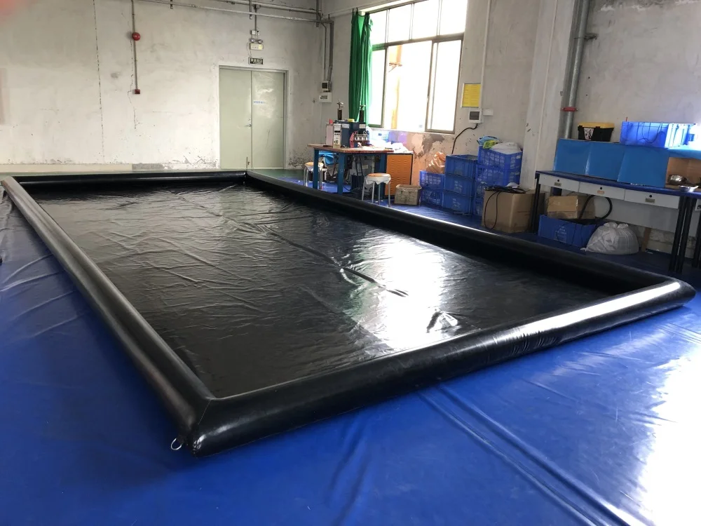 Easy set up Portable water collector Containment Mat inflatable car wash mat