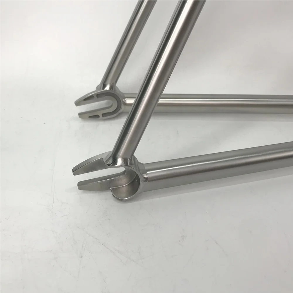 Waltly 700C дороги титана рамка с ободной тормоз с одной скоростью рама для велосипеда