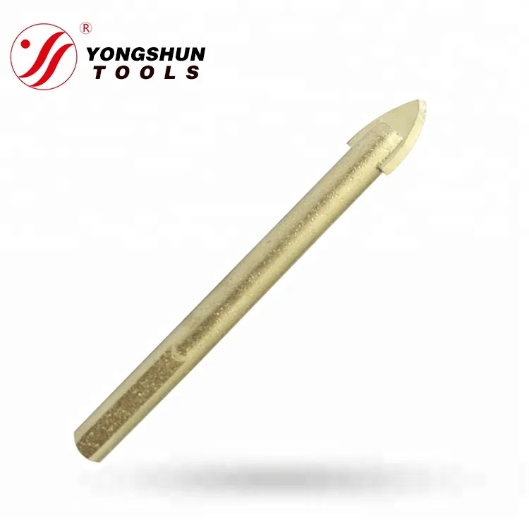 Tungsten Carbide Hex or Straight Shank YG8C Tipped Glass Drill High Cost-Effective