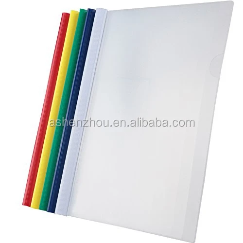 Cheap price custom office stationery A4 size transparent report cover file folder clear plastic binder