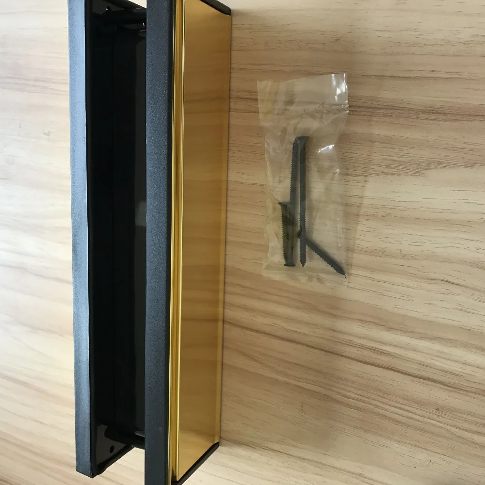 12-Inch UPVC Door Polished Letter box plate