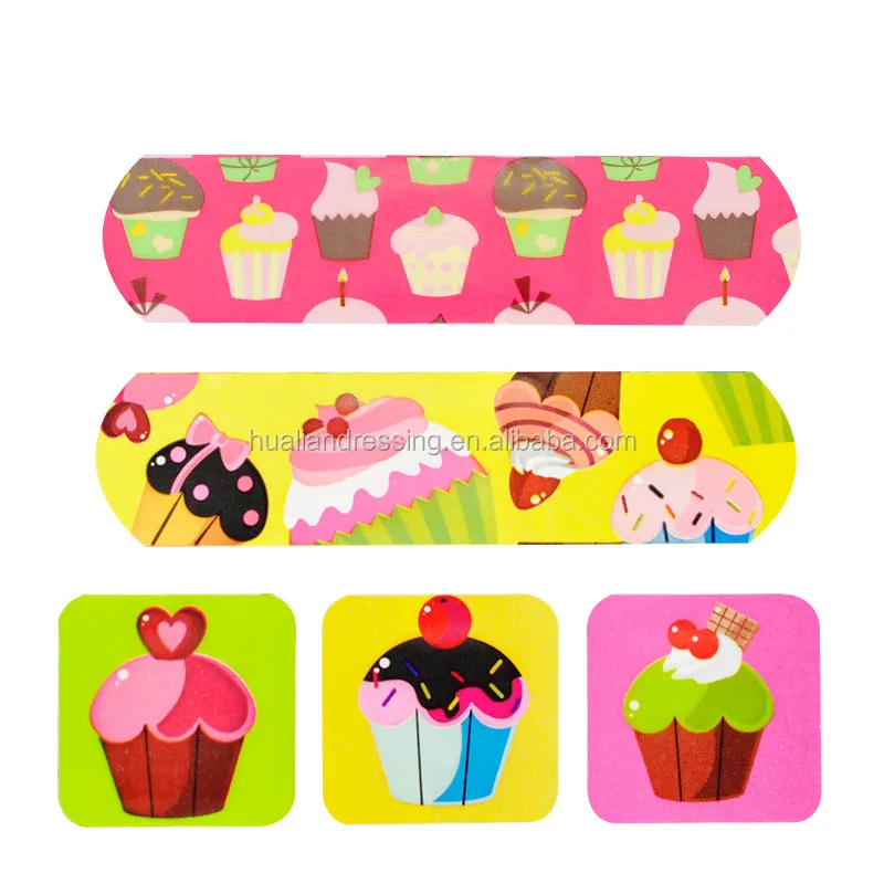 Medical Adhesive Colorful Waterproof cartoon Plaster Bandaid with CE/ISO approved