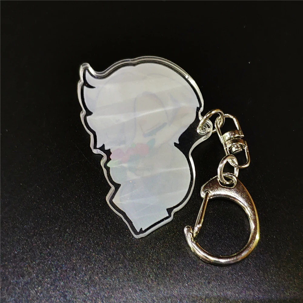 
CNC Cut Offset Printing Single or Two Side Print Eco-friendly Custom Cartoon Acrylic Keychain Character Keyholder Keyring Figure 