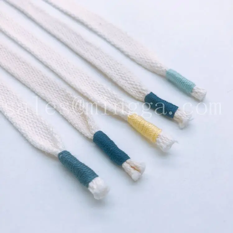 1 см плоский хлопковый шнур с концом макраме, шнур с кисточкой для одежды