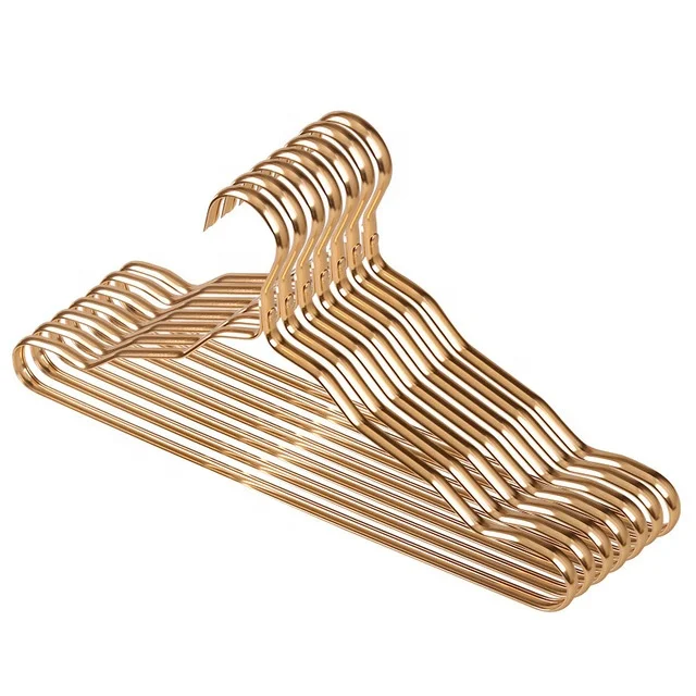 Wholesale metal non slip coat hanger chrome clothes hanger,Cheap Price Galvanized Wire Metal Hanger