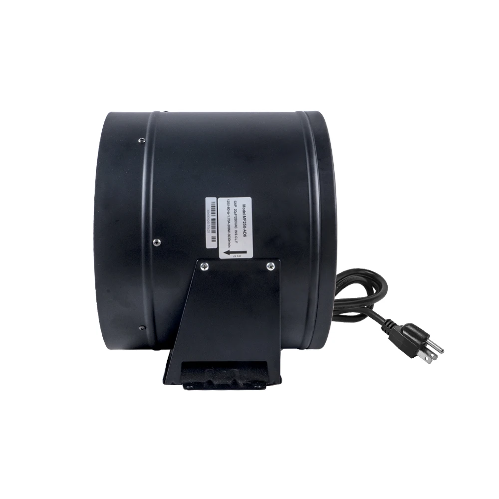 TRILITE Electric Industrial Ventilation Mixed Flow In line Duct Radiator Fan 10inch for greenhouse