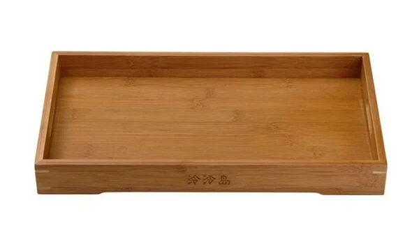 Деревянный поднос под заказ для хранения чая и еды, деревянный поднос из бамбука