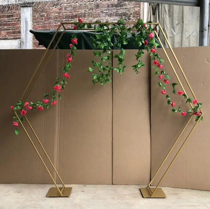 1 шт. романтический свадебный новый дизайн Шестигранная Арка свадебные фоны для свадебного украшения сценическое украшение