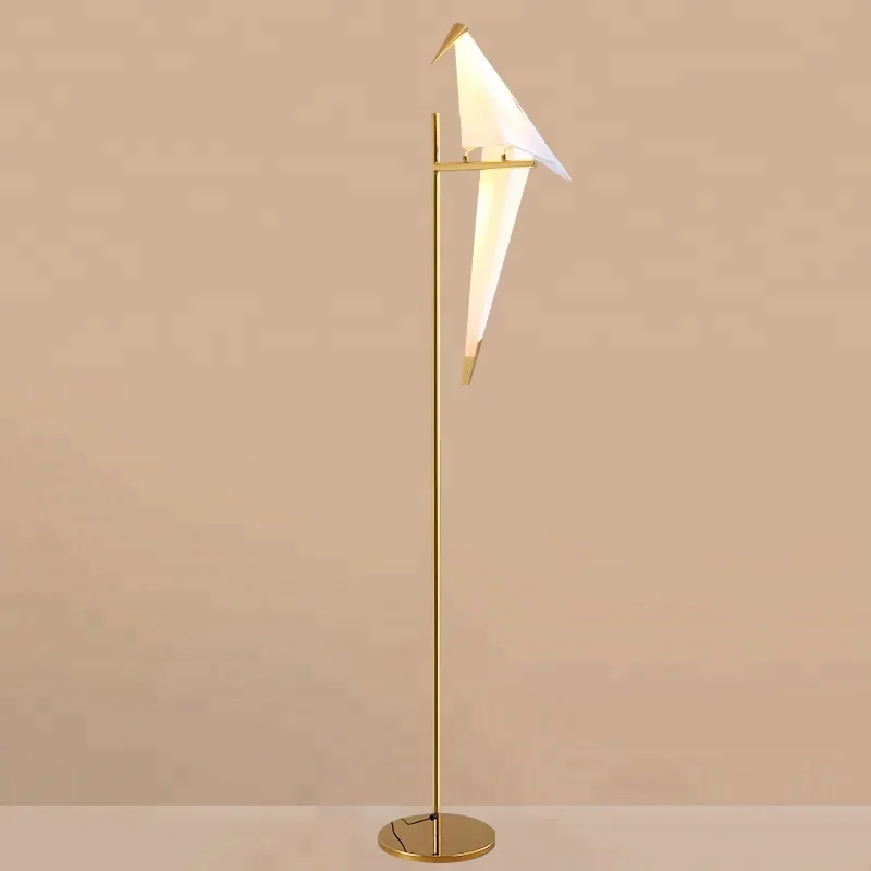Nordic fashion personality art paper cranes birds adornment floor lamps