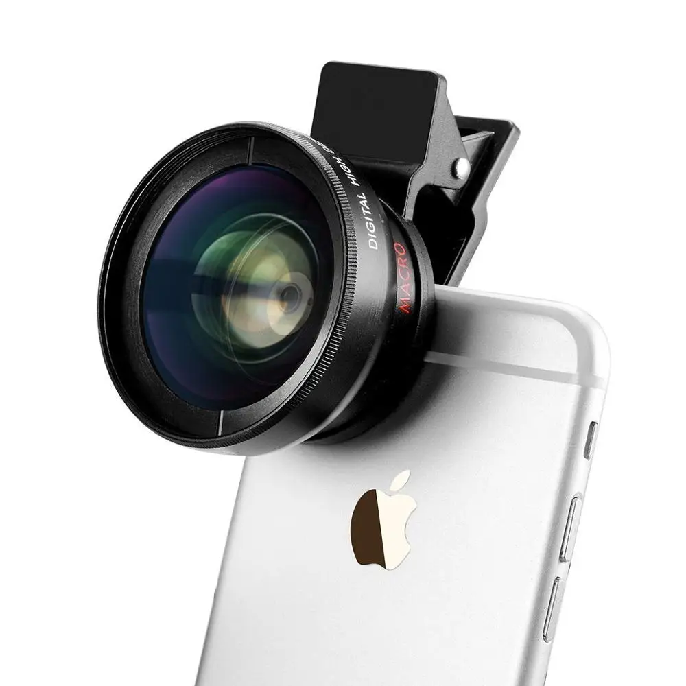 
2in 1 Lens Kit 0.45 Wide Angle Macro for iphone Lens 37mm 